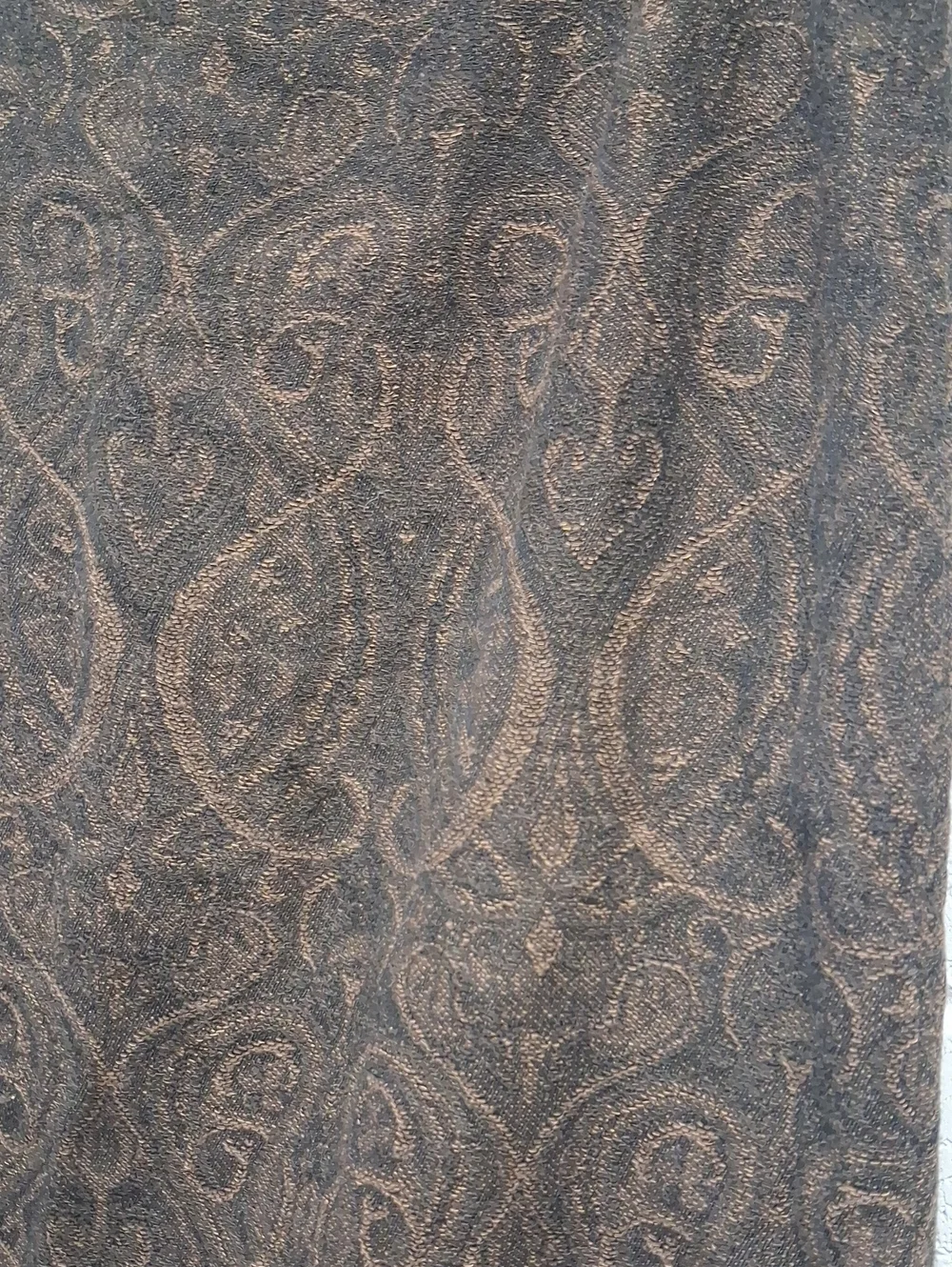 Womens Vintage Pendleton Brown Paisley Maxi Skirt
